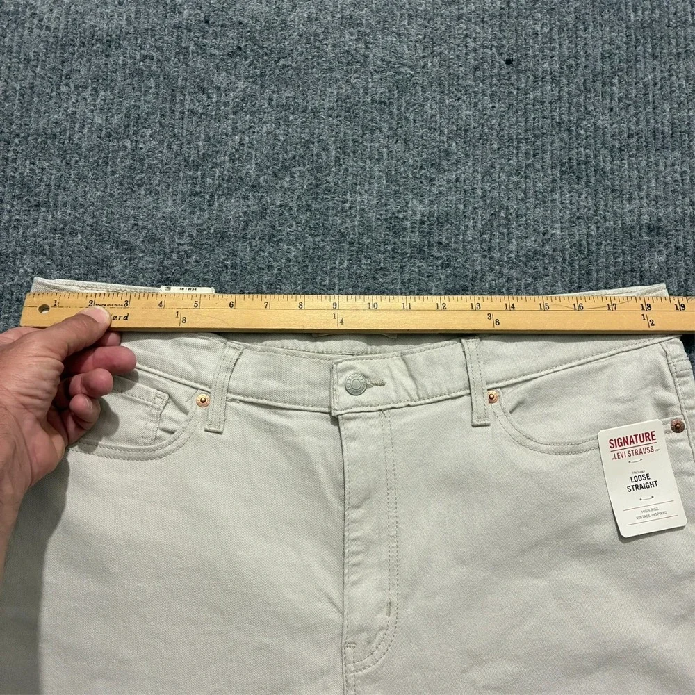 Levi's Signature Heritage High Rise Loose Straight Jeans Womens 18 Vintage Style